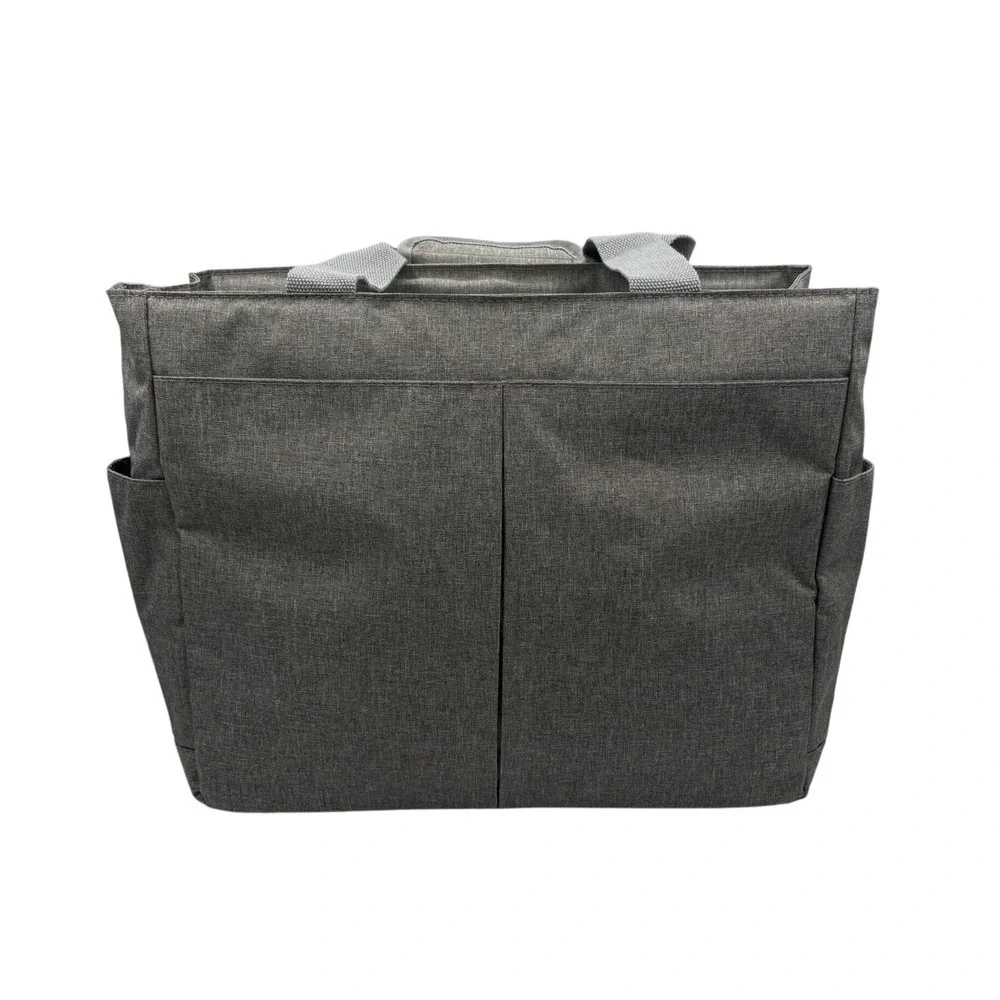 SpeCtra Utility Tote Bag Unisex Large Gray Excellent‎ Multi-Pocket Organizer